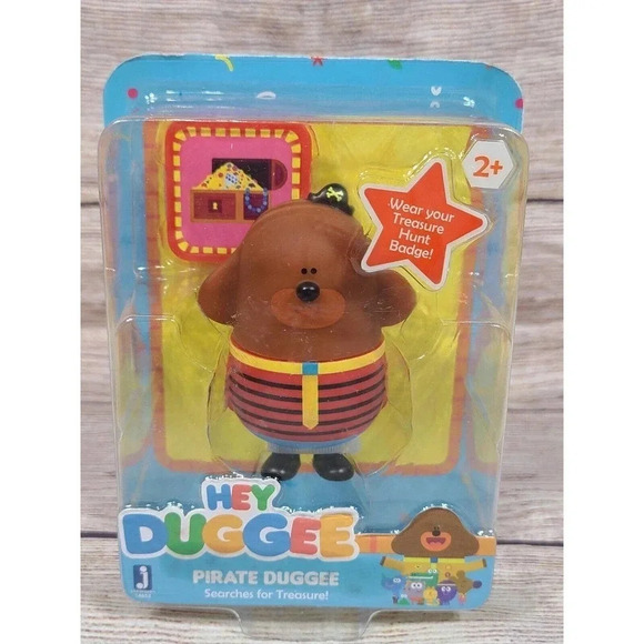 Jazwares HEY DUGGEE Pirate Duggee Searches For Treasure Figure Toy 3" New - Picture 1 of 3
